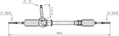 General Ricambi AB4006 - Рулевой механизм, рейка autosila-amz.com