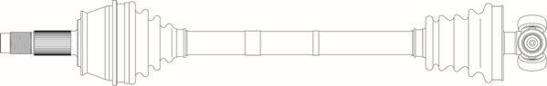 General Ricambi AR3113 - Приводной вал autosila-amz.com
