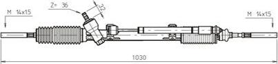 General Ricambi BW4006 - Рулевой механизм, рейка autosila-amz.com