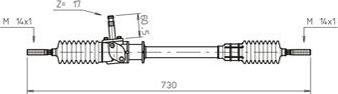 General Ricambi FI4006 - Рулевой механизм, рейка autosila-amz.com