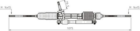 General Ricambi ME4004 - Рулевой механизм, рейка autosila-amz.com