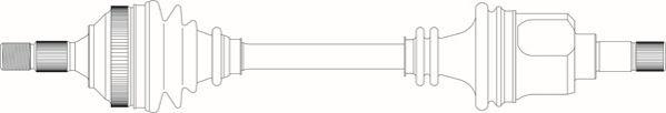 General Ricambi PE3197 - Приводной вал autosila-amz.com