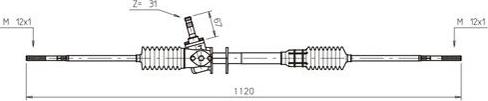 General Ricambi SK4001 - Рулевой механизм, рейка autosila-amz.com