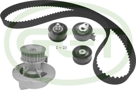 GGT KPA20157 - Водяной насос + комплект зубчатого ремня ГРМ autosila-amz.com