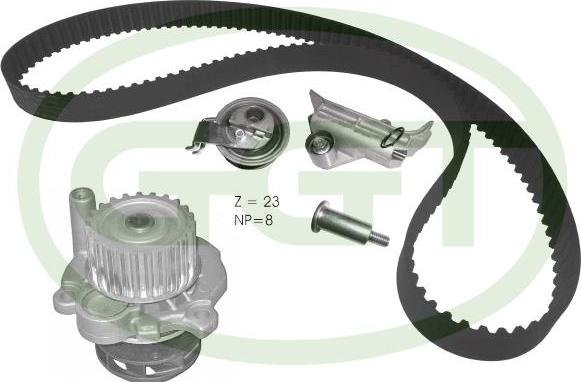 GGT KPA20110 - Водяной насос + комплект зубчатого ремня ГРМ autosila-amz.com