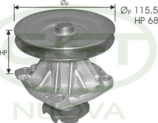 GGT PA00267 - Водяной насос autosila-amz.com