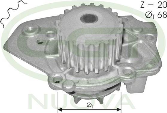 GGT PA10531 - Водяной насос autosila-amz.com