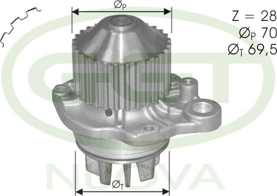 GGT PA11113 - Водяной насос autosila-amz.com