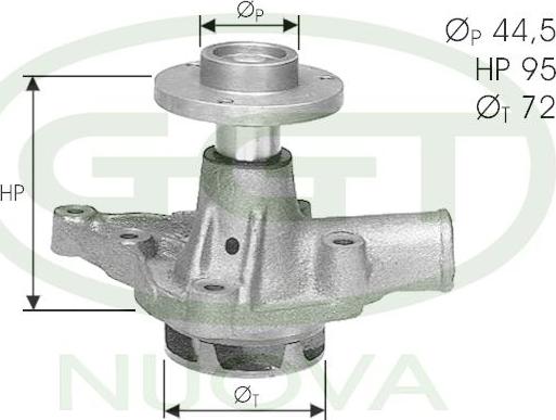 GGT PA12012 - Водяной насос autosila-amz.com