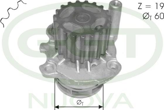 GGT PA12367 - Водяной насос autosila-amz.com