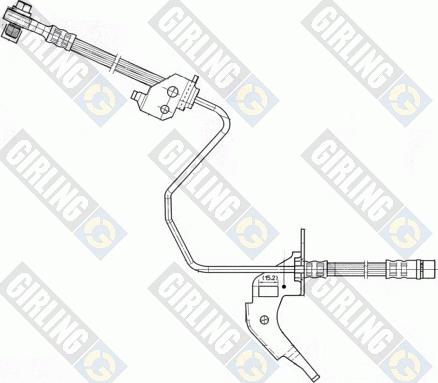 Girling 9004566 - Тормозной шланг autosila-amz.com