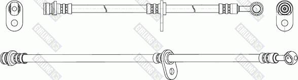 Girling 9004254 - Тормозной шланг autosila-amz.com