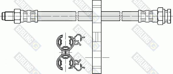 Girling 9002306 - Тормозной шланг autosila-amz.com