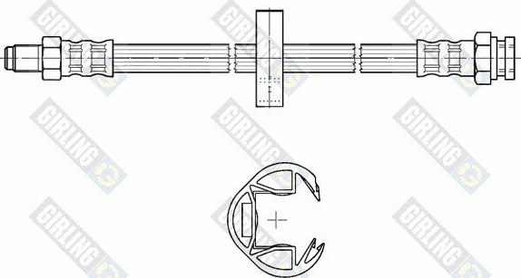 Girling 9002302 - Тормозной шланг autosila-amz.com