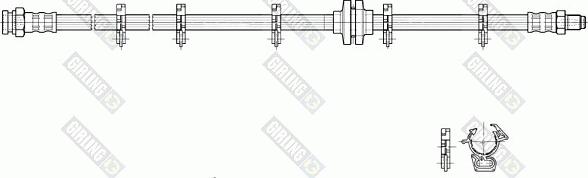 Girling 9002225 - Тормозной шланг autosila-amz.com