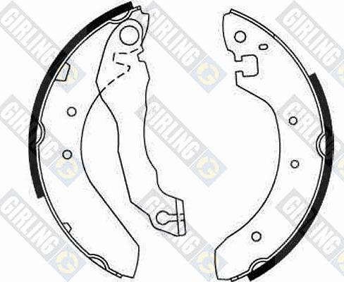 Girling 5161761 - Комплект тормозных колодок, барабанные autosila-amz.com