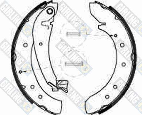 Girling 5185461 - Комплект тормозных колодок, барабанные autosila-amz.com