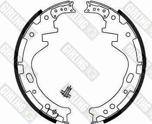 Girling 5185139 - Комплект тормозных колодок, барабанные autosila-amz.com