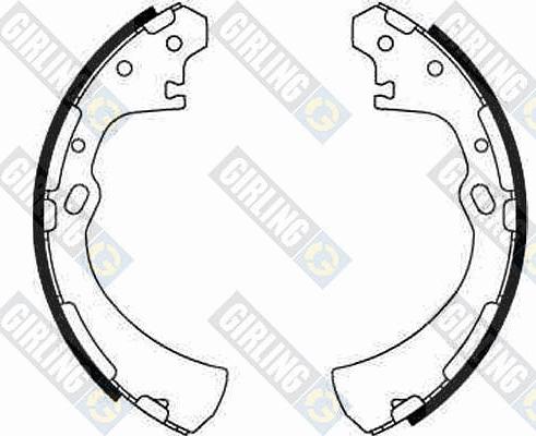 Girling 5185129 - Комплект тормозных колодок, барабанные autosila-amz.com