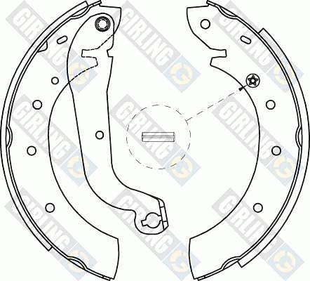 Girling 5186221 - Комплект тормозных колодок, барабанные autosila-amz.com