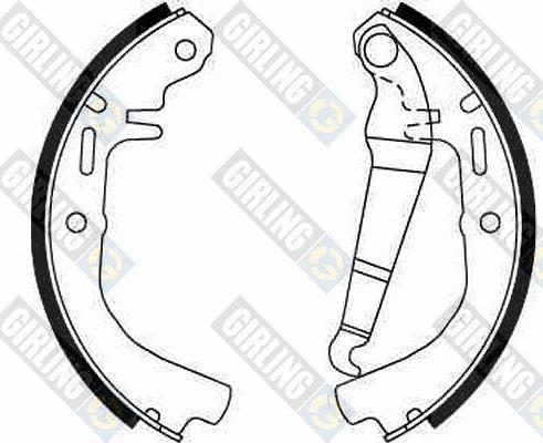 Girling 5180789 - Комплект тормозных колодок, барабанные autosila-amz.com