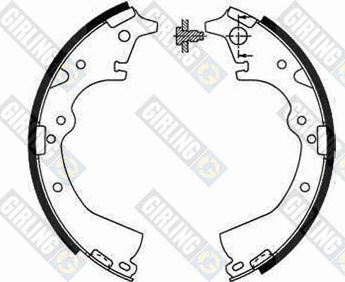 Girling 5181849 - Комплект тормозных колодок, барабанные autosila-amz.com