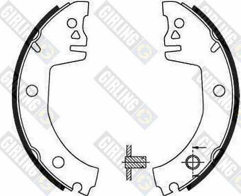 Girling 5183009 - Комплект тормозных колодок, барабанные autosila-amz.com