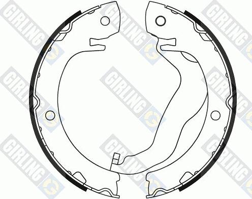 Girling 5187949 - Комплект тормозов, ручник, парковка autosila-amz.com