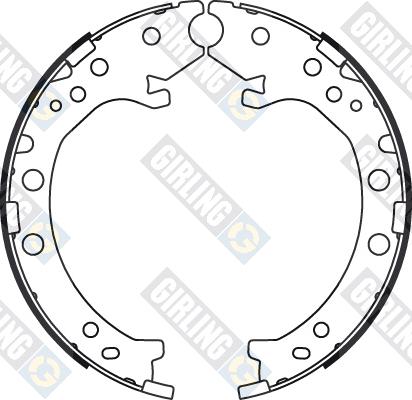 Girling 5187899 - Колодки ст.торм.HONDA CR-V III 07- autosila-amz.com