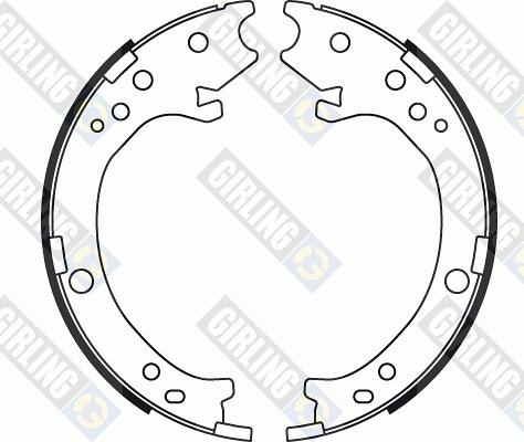 Girling 5187799 - Комплект тормозов, ручник, парковка autosila-amz.com