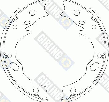 Girling 5171691 - Комплект тормозов, ручник, парковка autosila-amz.com