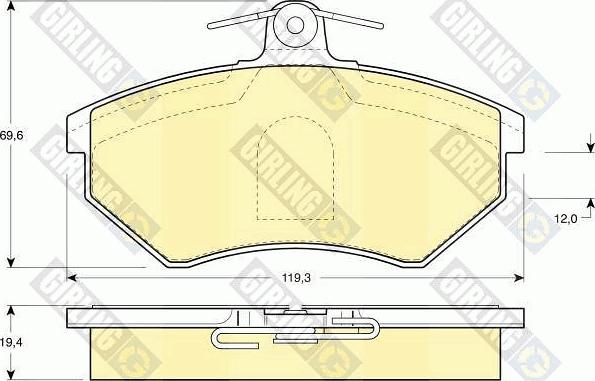 Girling 6410891 - Дисковый тормозной механизм, комплект autosila-amz.com