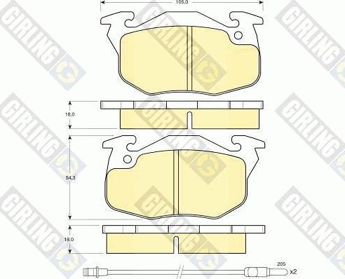 Girling 6410013 - Дисковый тормозной механизм, комплект autosila-amz.com