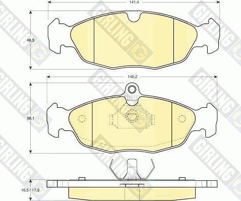 Girling 6410072 - Дисковый тормозной механизм, комплект autosila-amz.com