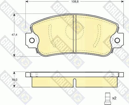 Girling 6410123 - Дисковый тормозной механизм, комплект autosila-amz.com