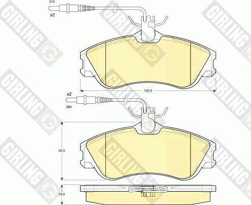 Girling 6410311 - Дисковый тормозной механизм, комплект autosila-amz.com