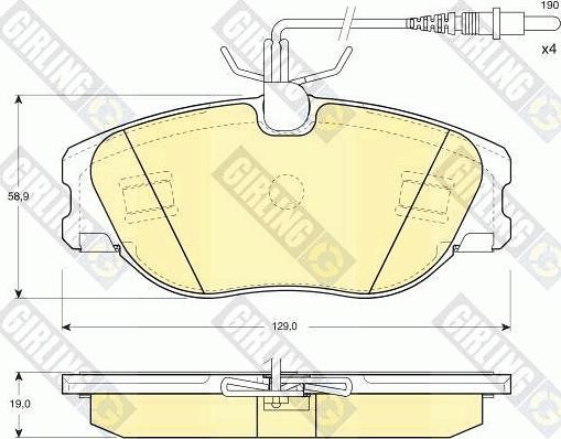 Girling 6410741 - Дисковый тормозной механизм, комплект autosila-amz.com