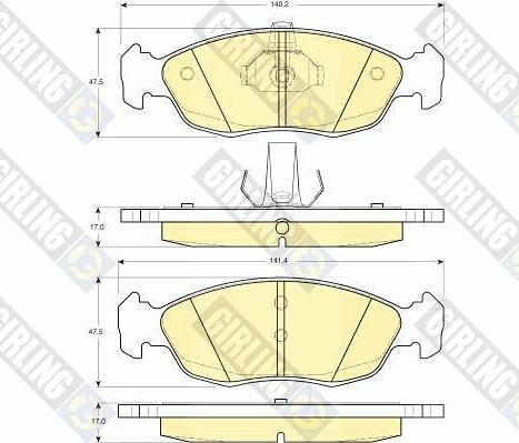 Girling 6410752 - Дисковый тормозной механизм, комплект autosila-amz.com