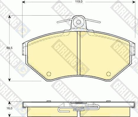 Girling 6410761 - Дисковый тормозной механизм, комплект autosila-amz.com