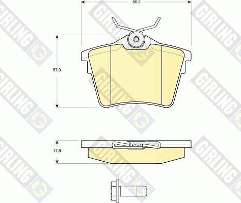 Girling 6411451 - Дисковый тормозной механизм, комплект autosila-amz.com