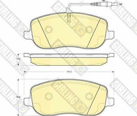 Girling 6411691 - Дисковый тормозной механизм, комплект autosila-amz.com