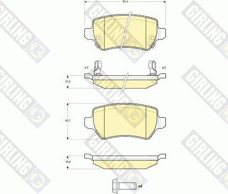 Girling 6411651 - Дисковый тормозной механизм, комплект autosila-amz.com