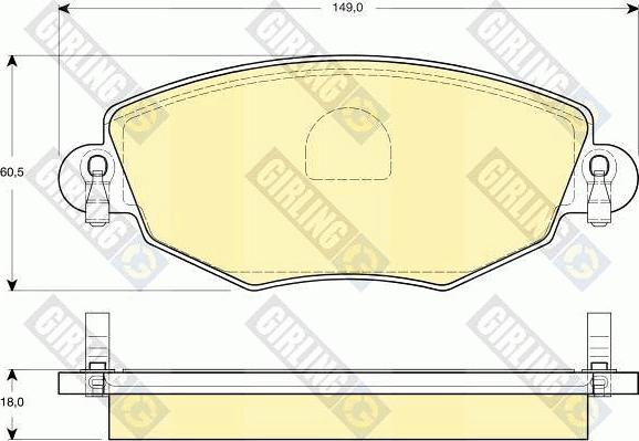 Girling 6411604 - Дисковый тормозной механизм, комплект autosila-amz.com