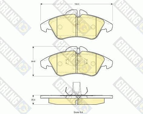 Girling 6411682 - Дисковый тормозной механизм, комплект autosila-amz.com