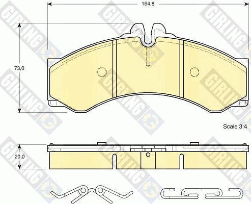 Girling 6411639 - Дисковый тормозной механизм, комплект autosila-amz.com