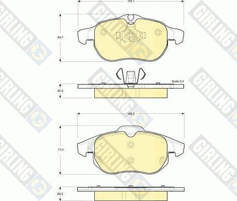 Girling 6411672 - Дисковый тормозной механизм, комплект autosila-amz.com