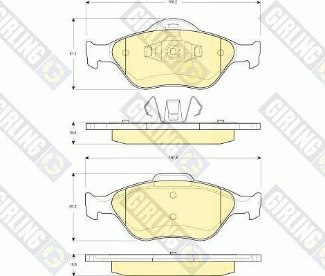 Girling 6411862 - Дисковый тормозной механизм, комплект autosila-amz.com