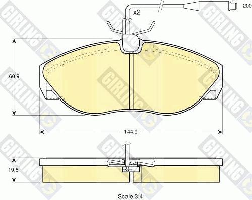 Girling 6411301 - Дисковый тормозной механизм, комплект autosila-amz.com