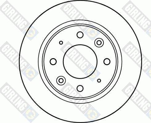 Girling 6040834 - Тормозной диск autosila-amz.com