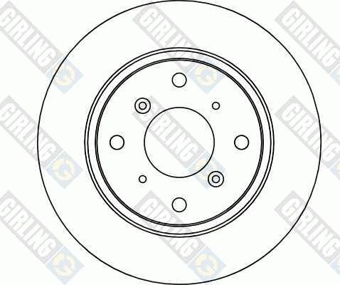 Girling 6040314 - Тормозной диск autosila-amz.com